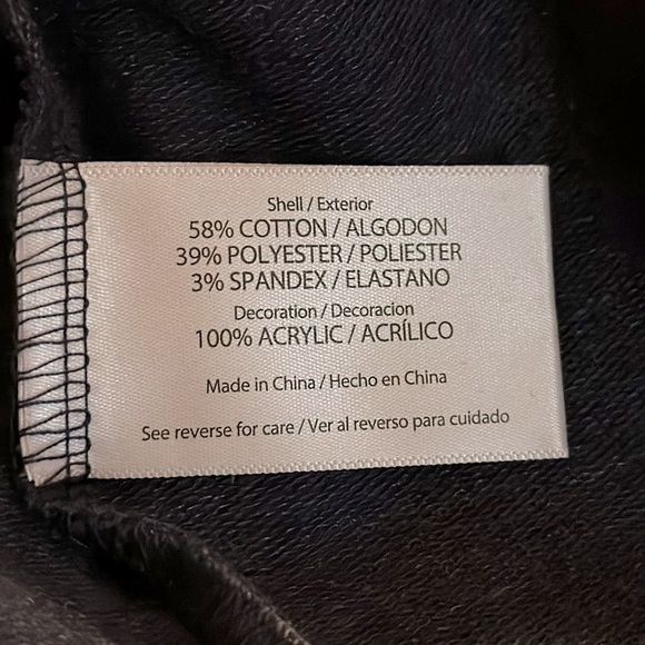 Wildfox Good Vibes Blue Terry Cloth Spell Out Sweatshirt Size Small - Picture 10 of 11